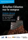 Affiche de l'exposition Échelles Célestes sur le campus