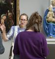 Visite famille dans l'aile Lacour du musée © F. Deval, Mairie de Bordeaux.