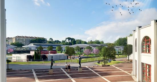 Les courts de tennis de l'espace sportif Lescure vont bientôt être couverts de 1600 m² de panneaux.