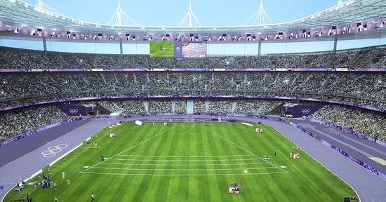 Le stade de France, futur théâtre des épreuves de trois des athlètes de la Team Bordeaux.