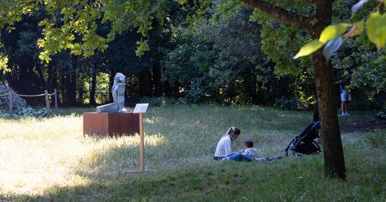 Le parc Rivière, lors de l'exposition Abram.