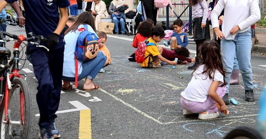 La rue Chaigneau, aux abords de l'école Marie Curie, ce lundi 14 octobre.