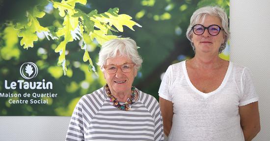 Monique Moreau (à gauche) et Jocelyne Uginet (à droite) font partie des nombreux bénévoles dévoués à la vie du quartier.