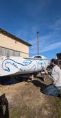 Après un toilettage dans l'Entre-deux-mers, le bateau a bénéficié d'un dernier chantier participatif à Bègles.