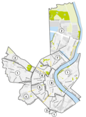 Carte des secteurs de collecte à Bordeaux